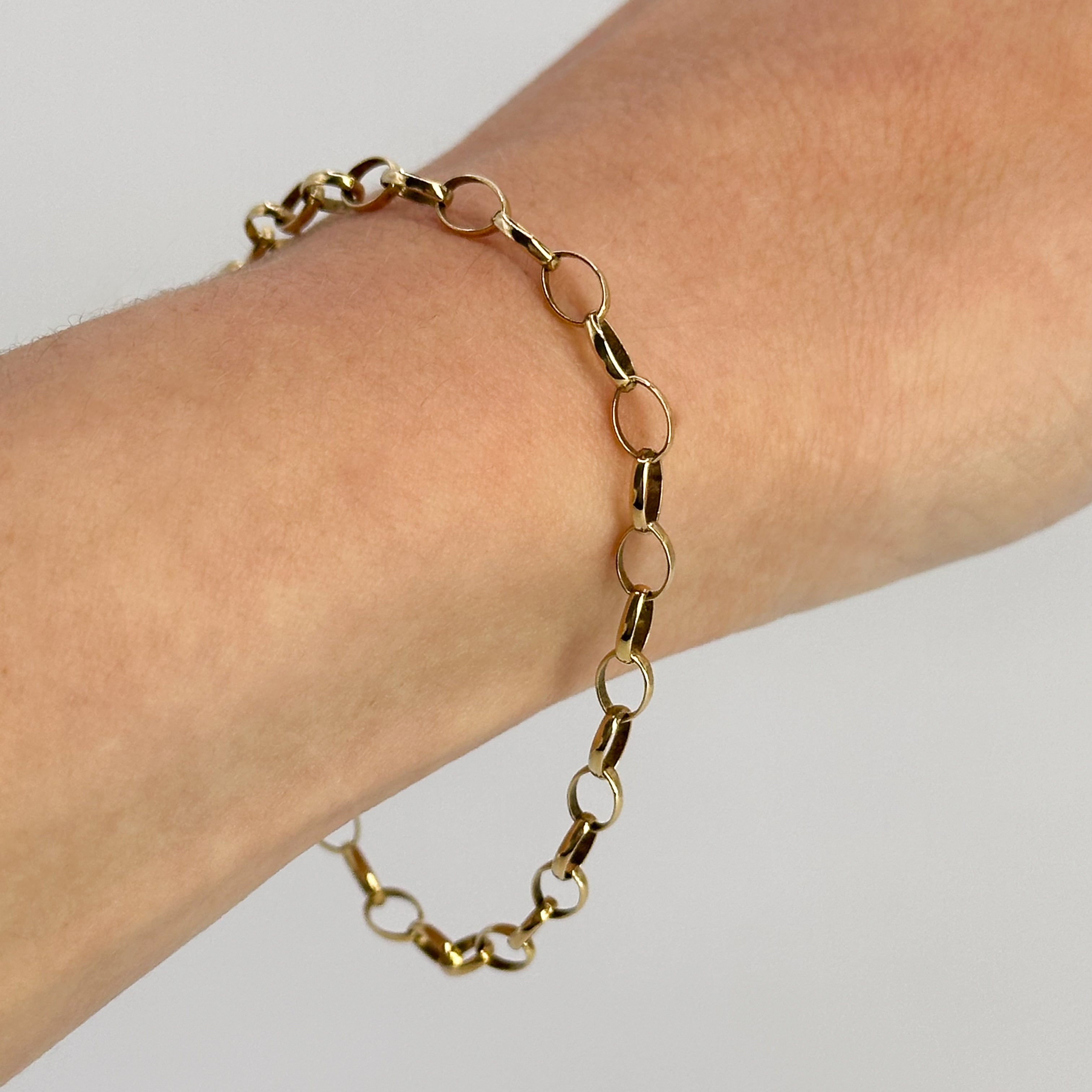 9ct Yellow Gold Cable Bracelet