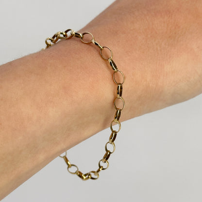 9ct Yellow Gold Cable Bracelet