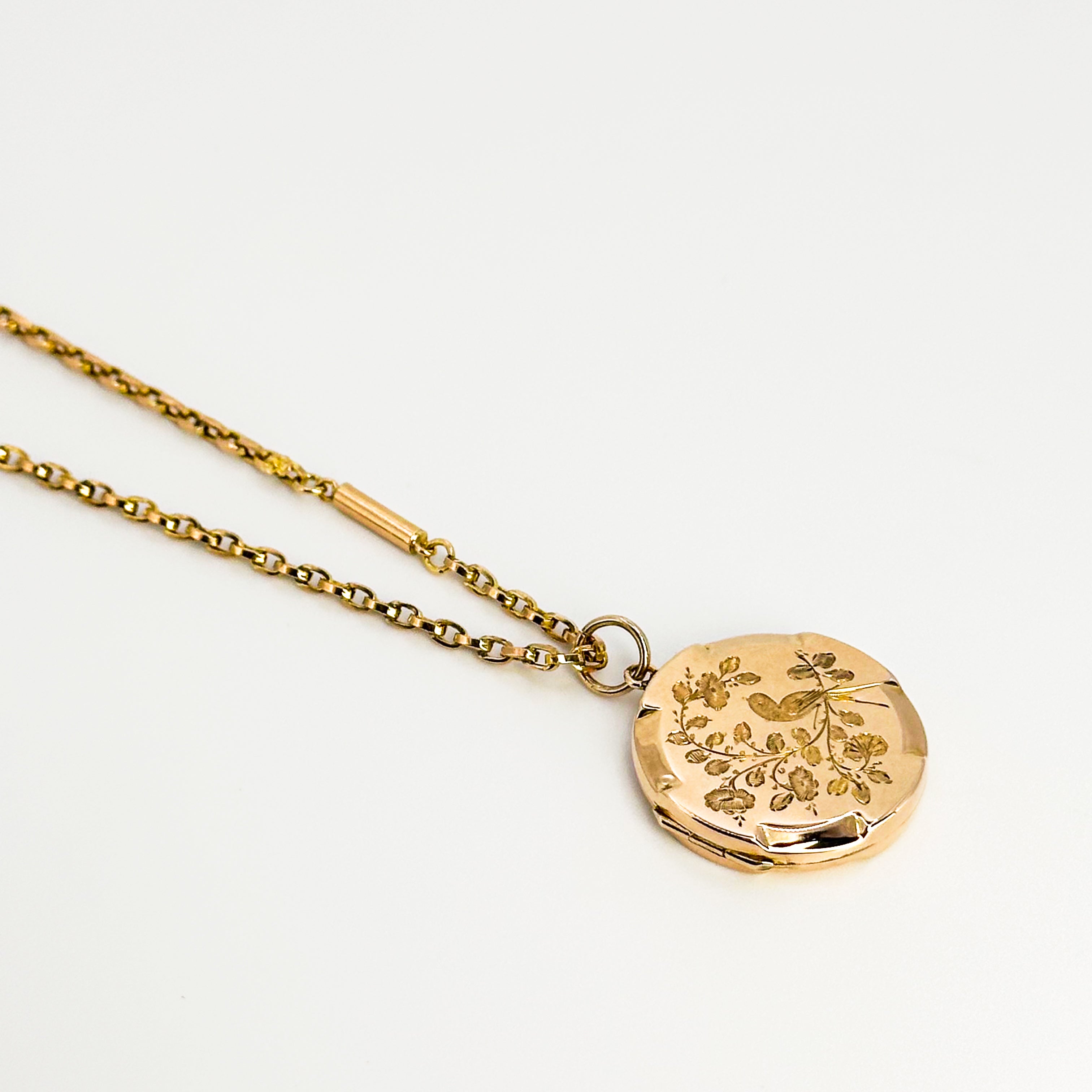 Vintage Gold Locket with &