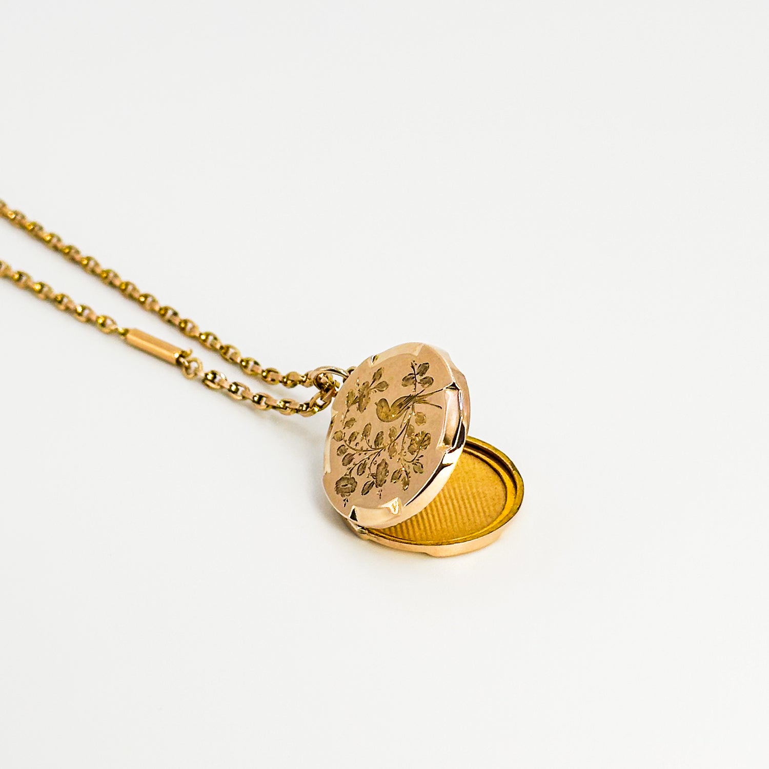 Vintage Gold Locket with &