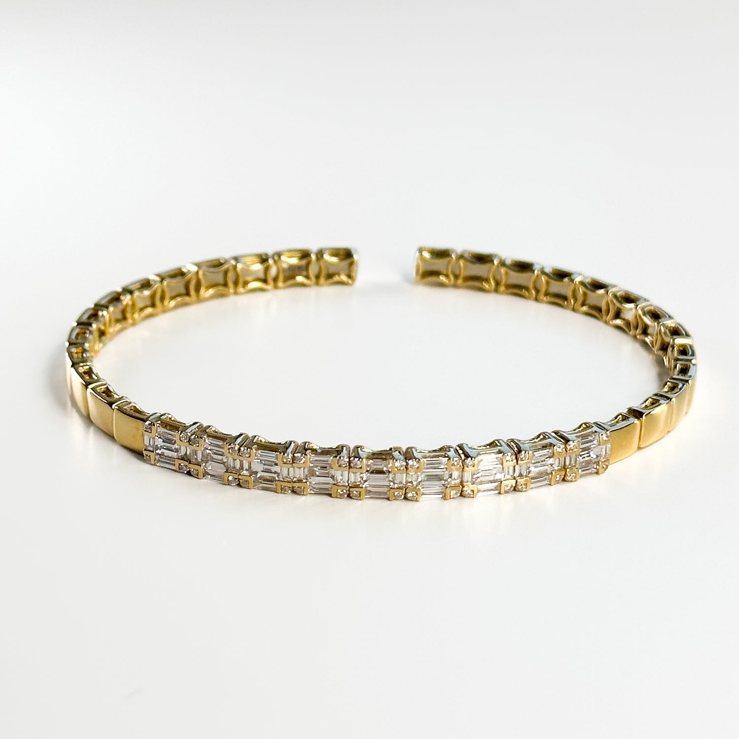 Baguette Diamond Bracelet with 18ct Gold