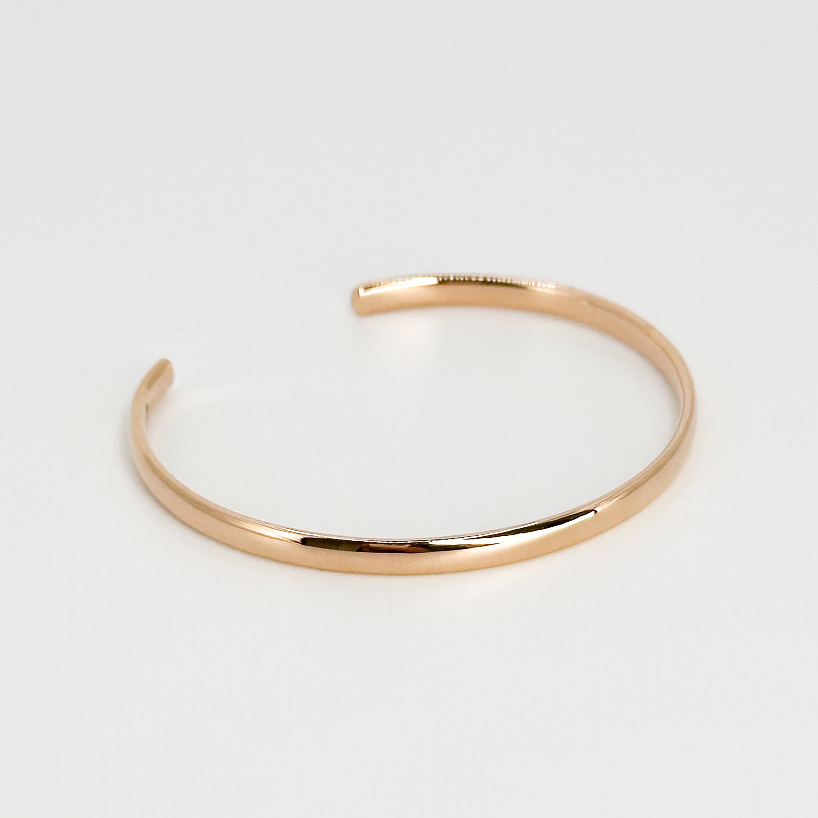 Rose Gold Cuff Bangle Bracelet