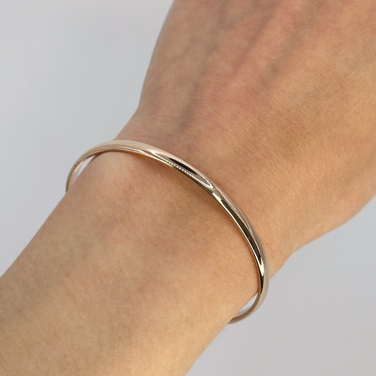 Rose Gold Cuff Bangle Bracelet