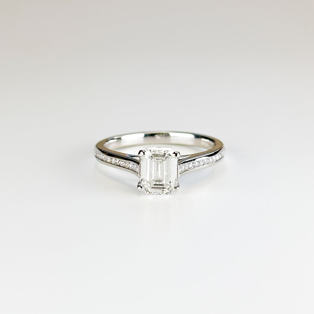 1.23ct Emerald Cut Diamond Ring