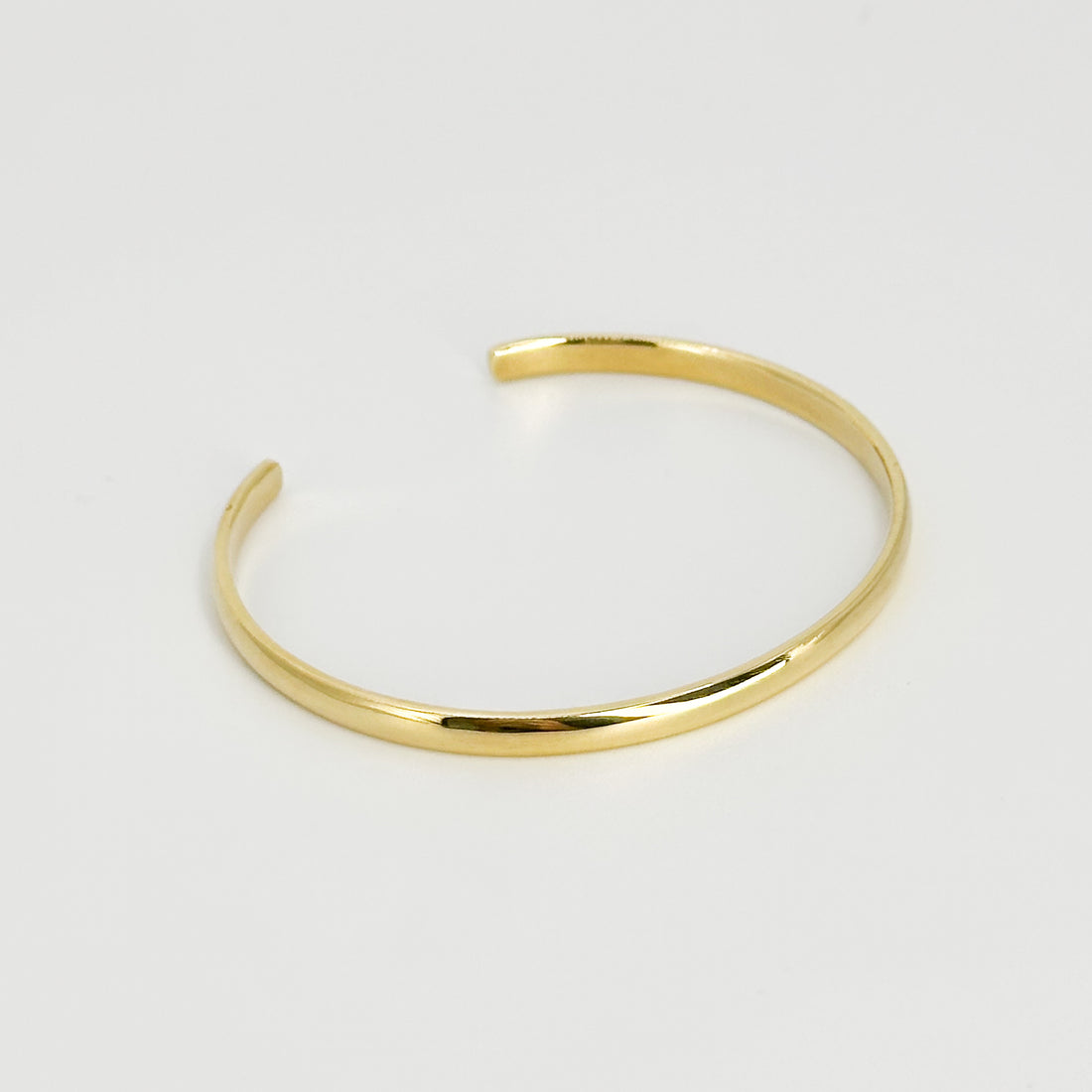 Yellow Gold Cuff Bangle Bracelet