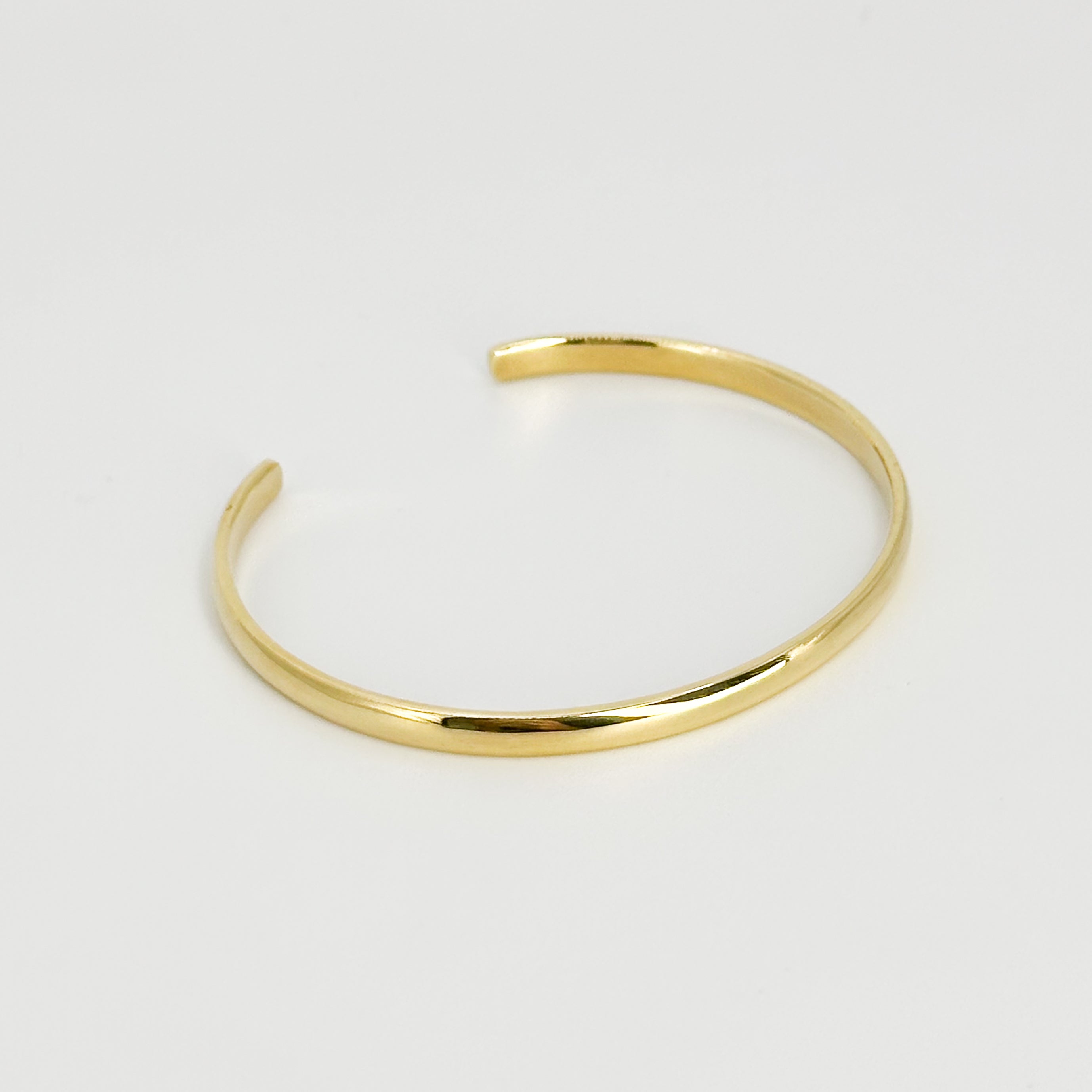 Yellow Gold Cuff Bangle Bracelet