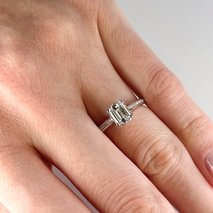 1.23ct Emerald Cut Diamond Ring