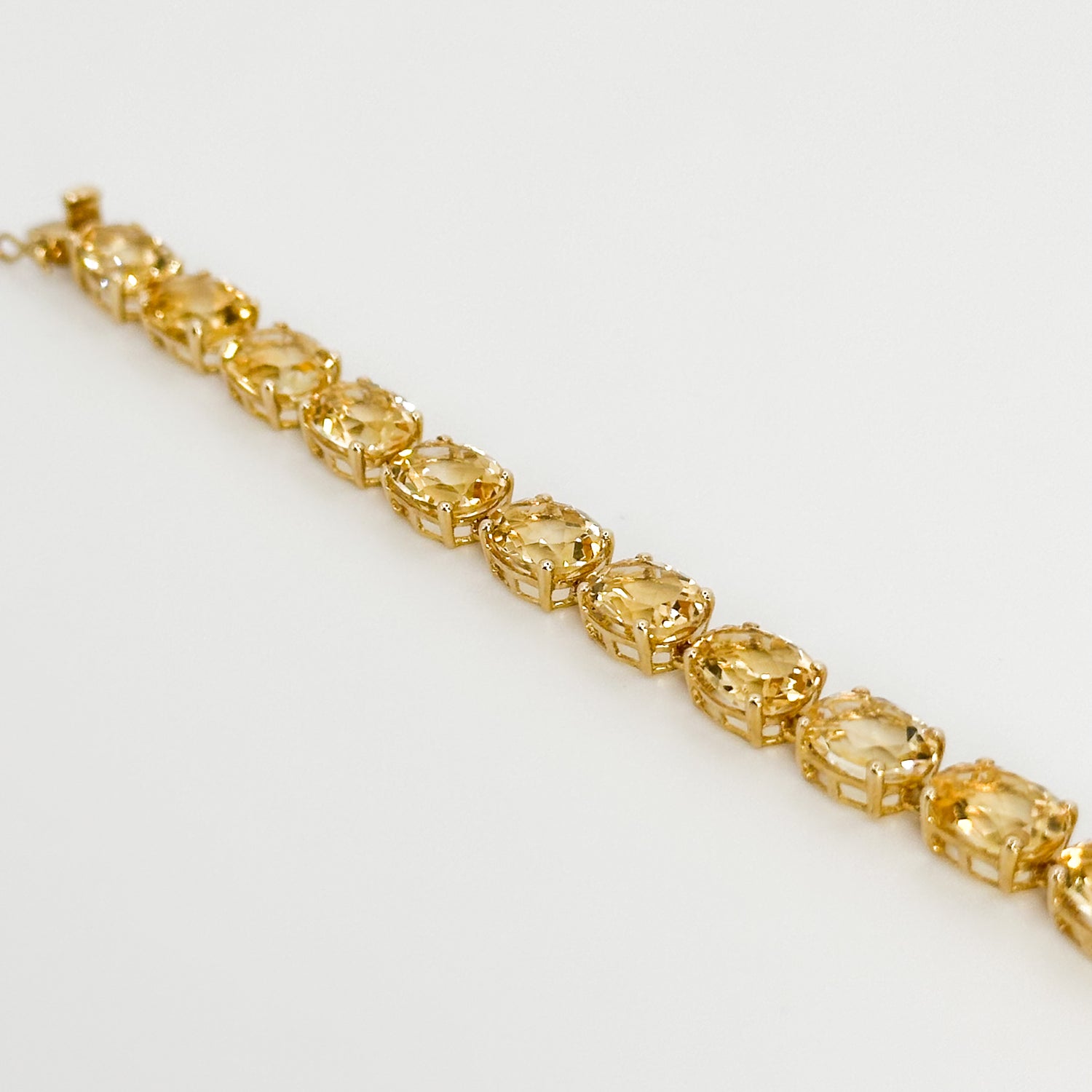 Citrine Bracelet in Yellow Gold