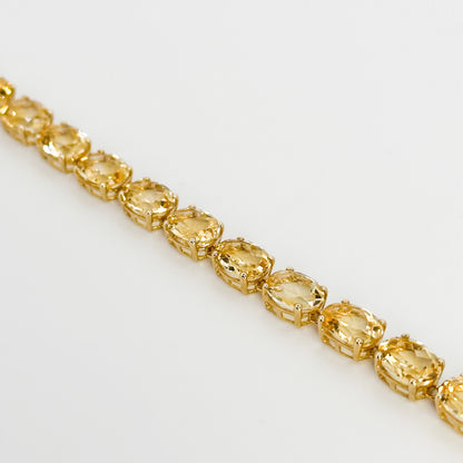 Citrine Bracelet in Yellow Gold