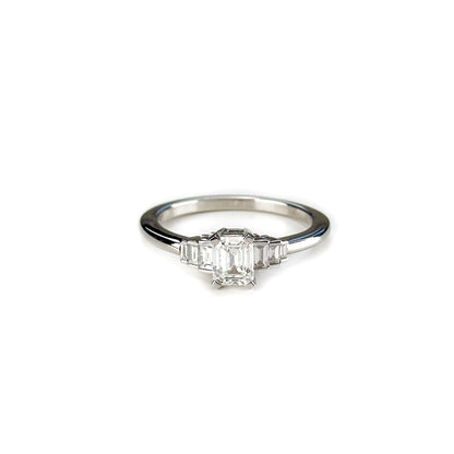 0.70ct Emerald Cut Diamond Ring