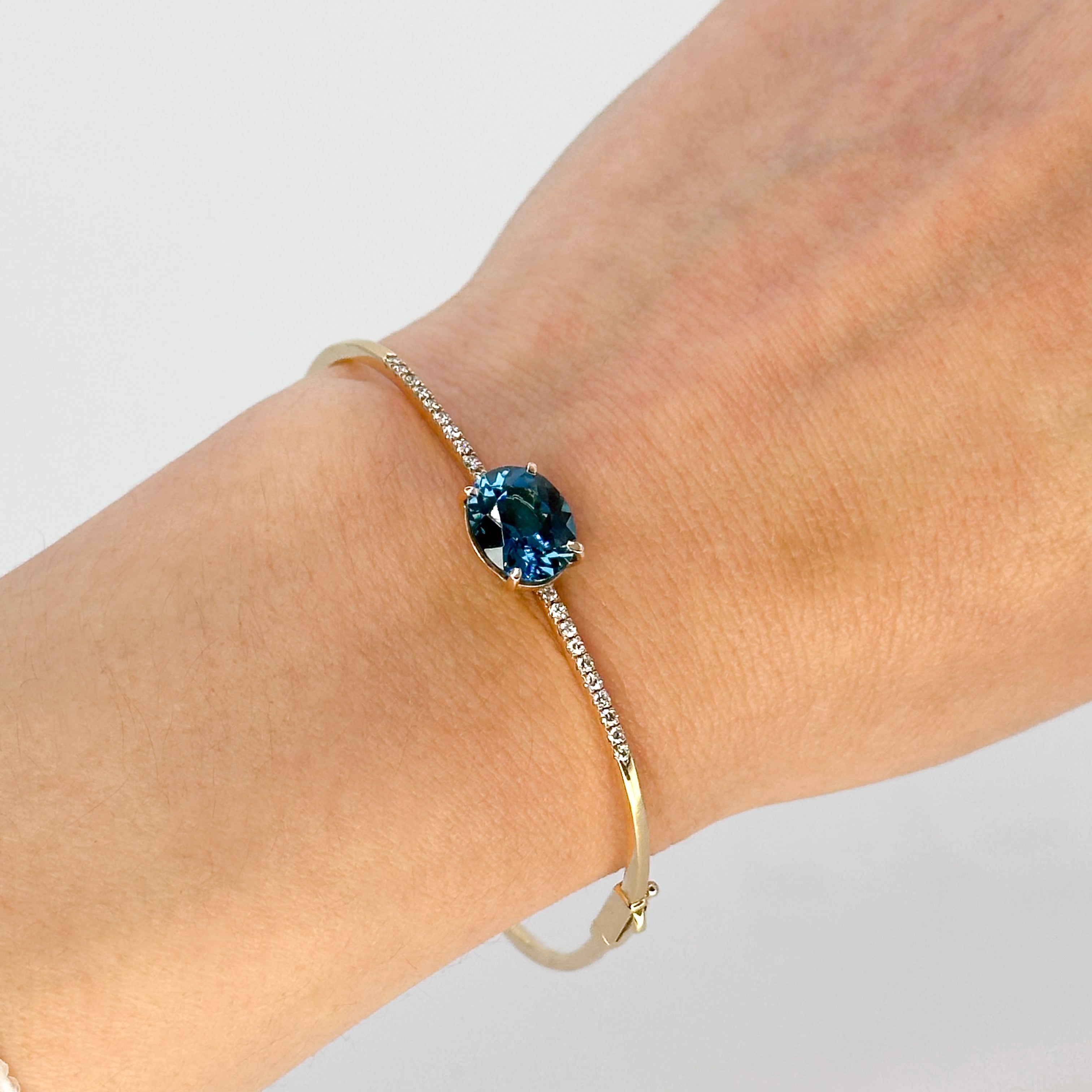 Topaz and Diamond Bracelet