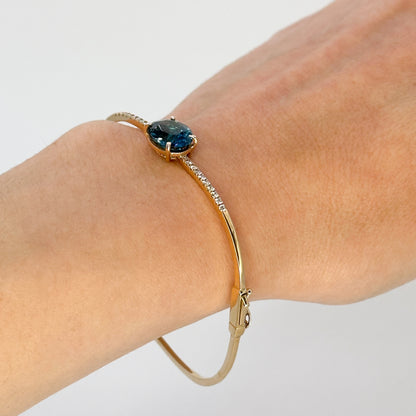 Topaz and Diamond Bracelet