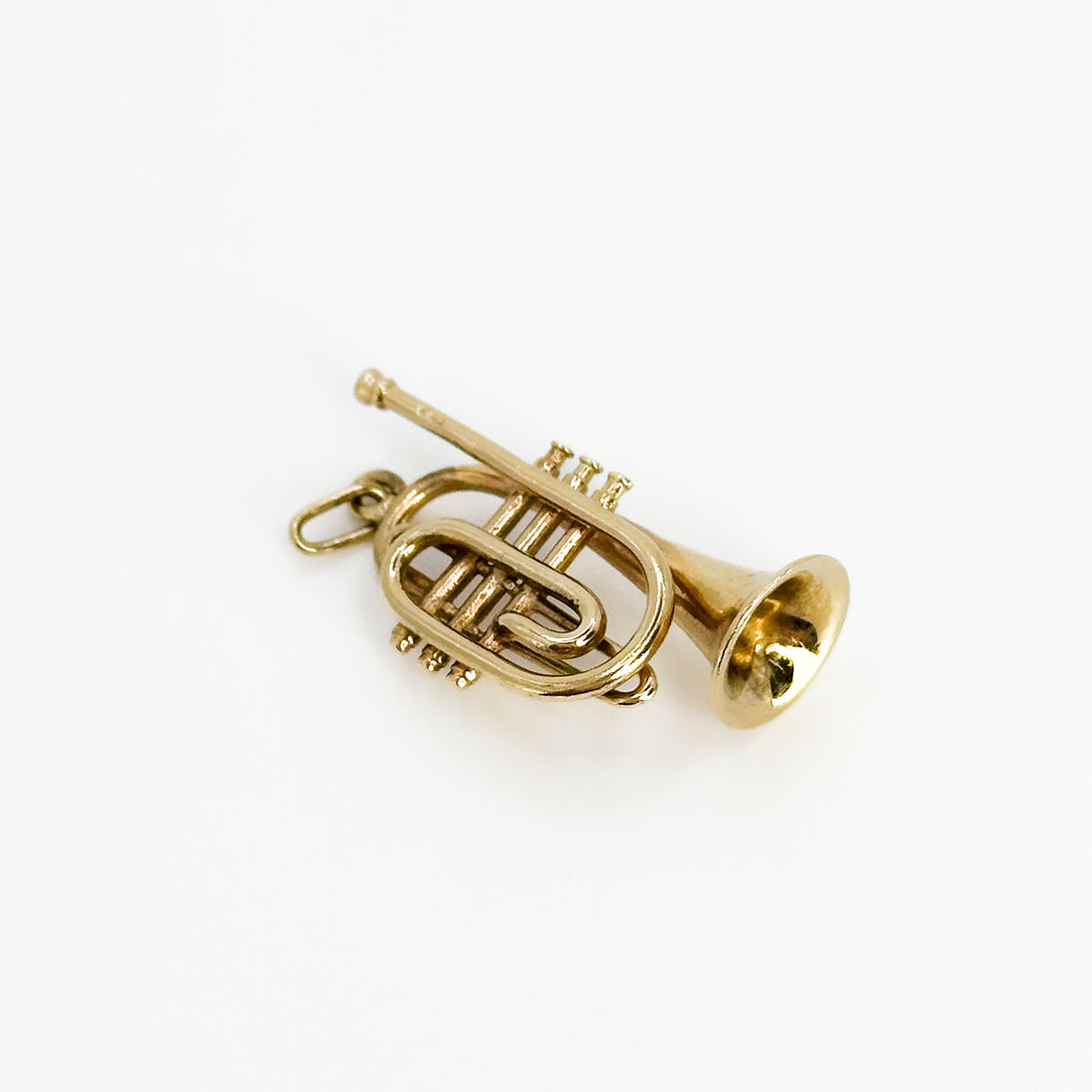 Yellow Gold Trumpet Charm