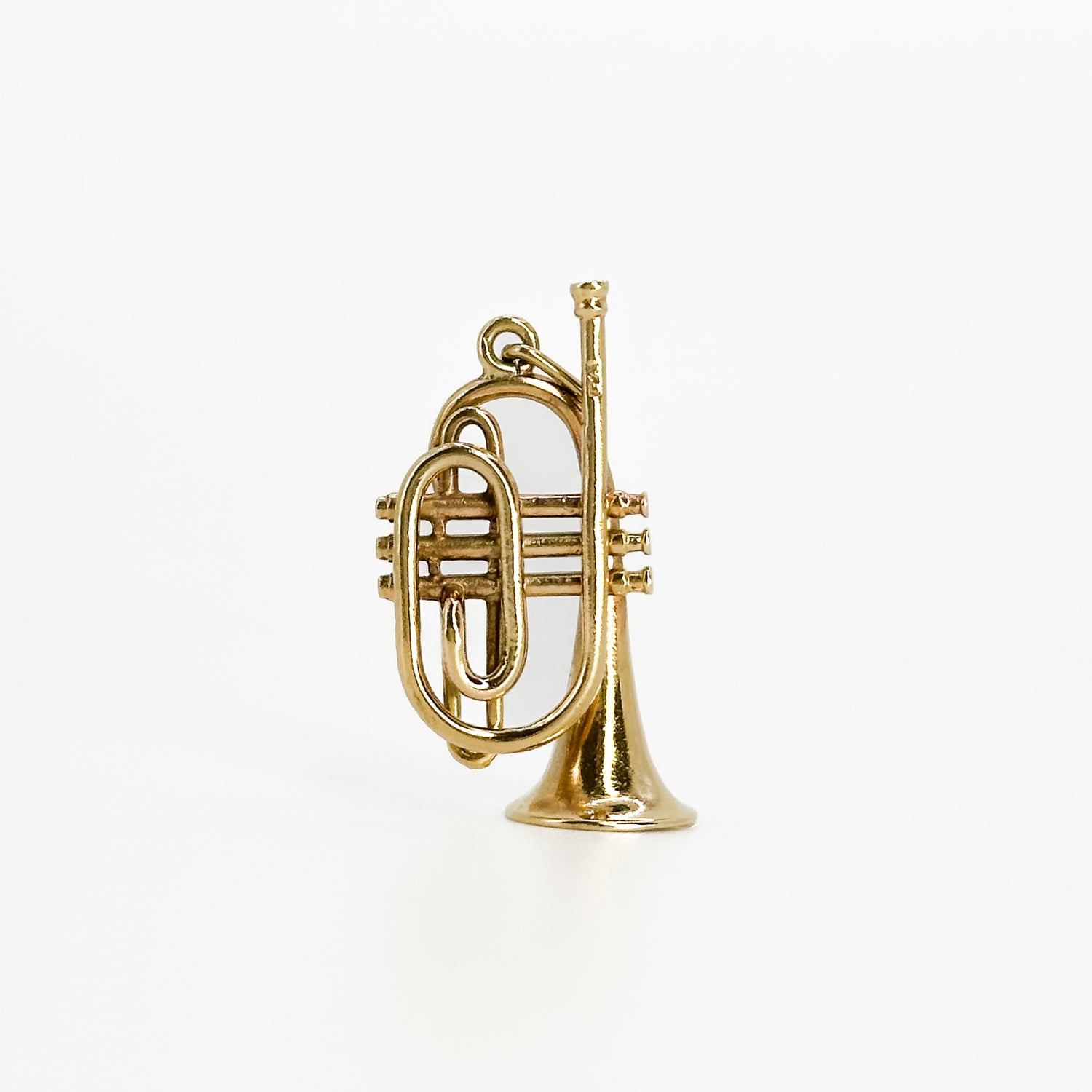 Yellow Gold Trumpet Charm