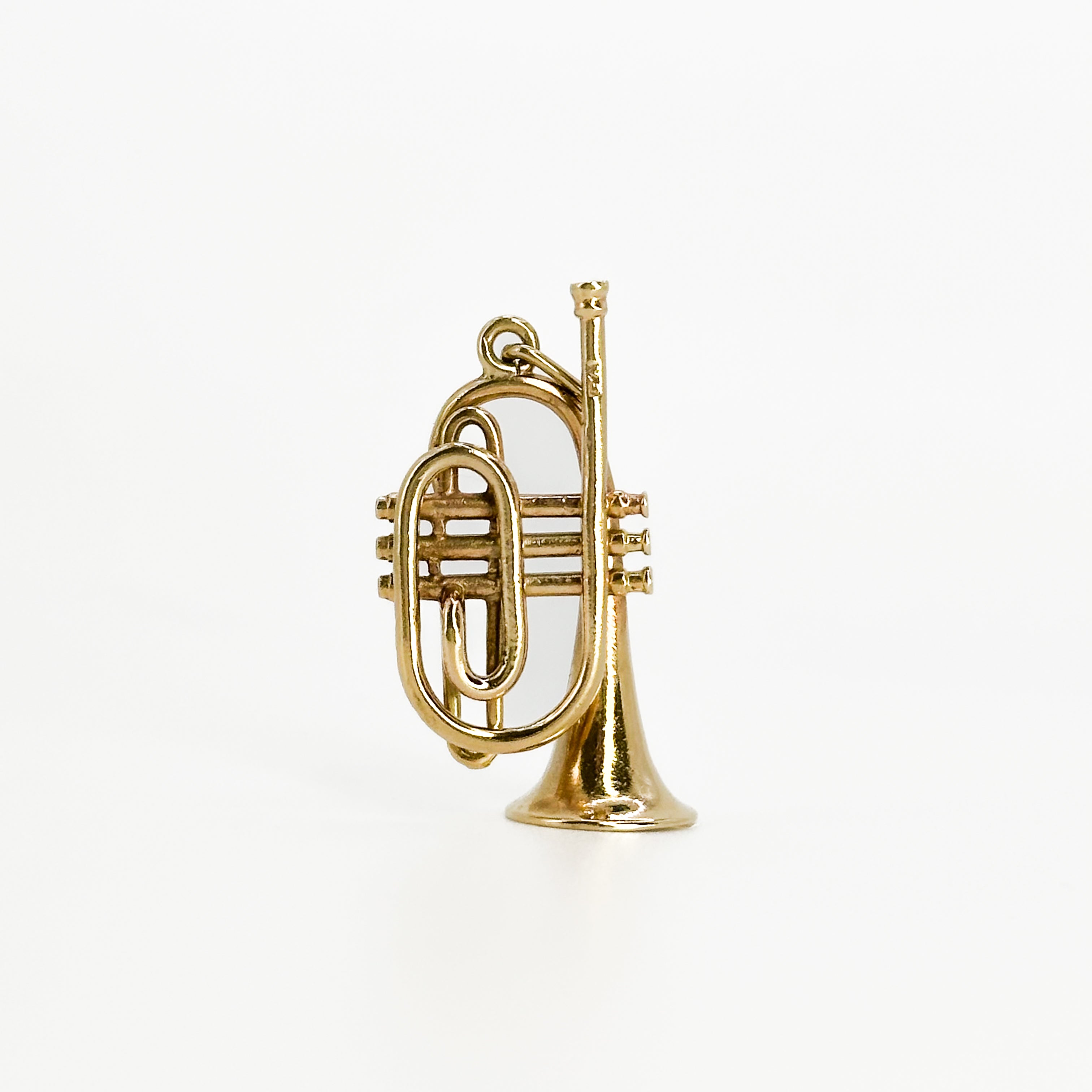 Yellow Gold Trumpet Charm