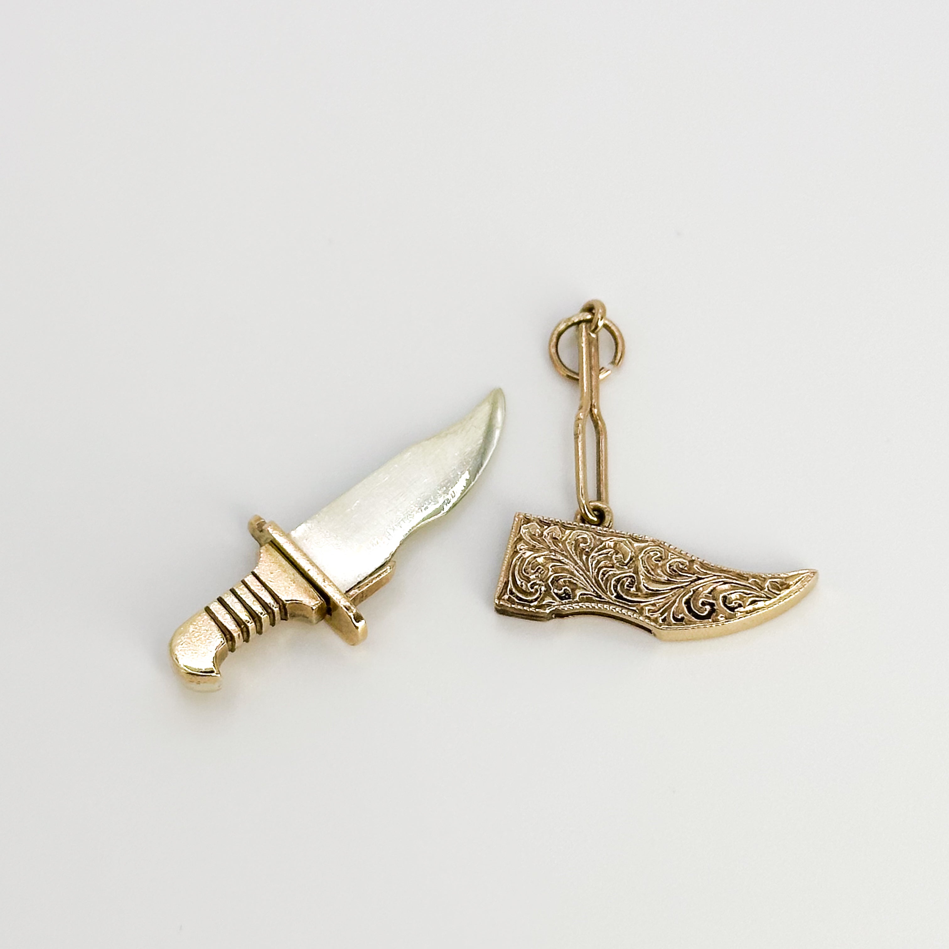 Yellow Gold Dagger Charm