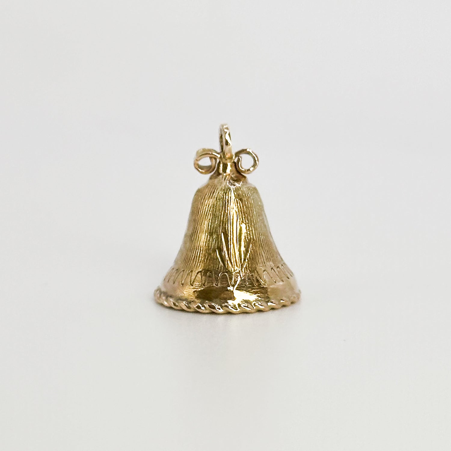 Yellow Gold Vintage Bell Charm