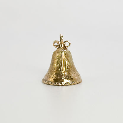 Yellow Gold Vintage Bell Charm