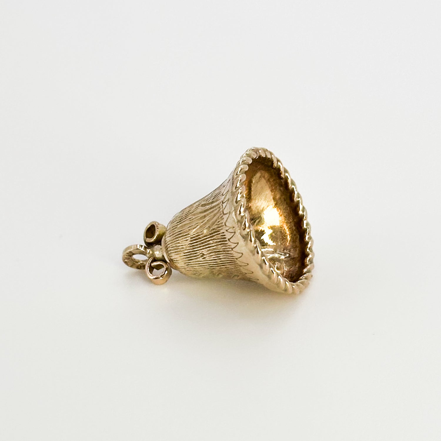 Yellow Gold Vintage Bell Charm