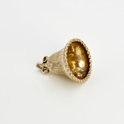 Yellow Gold Vintage Bell Charm