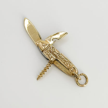 Yellow Gold Vintage Penknife Charm