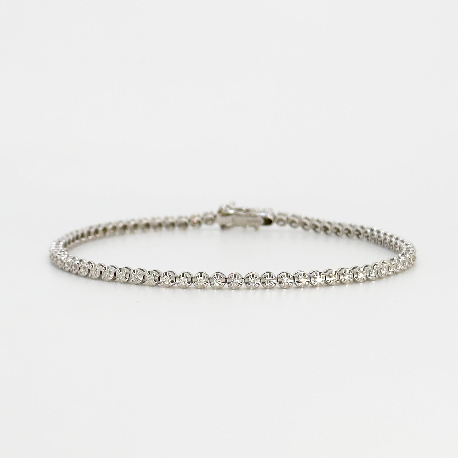 Diamond Tennis Bracelet in White Gold