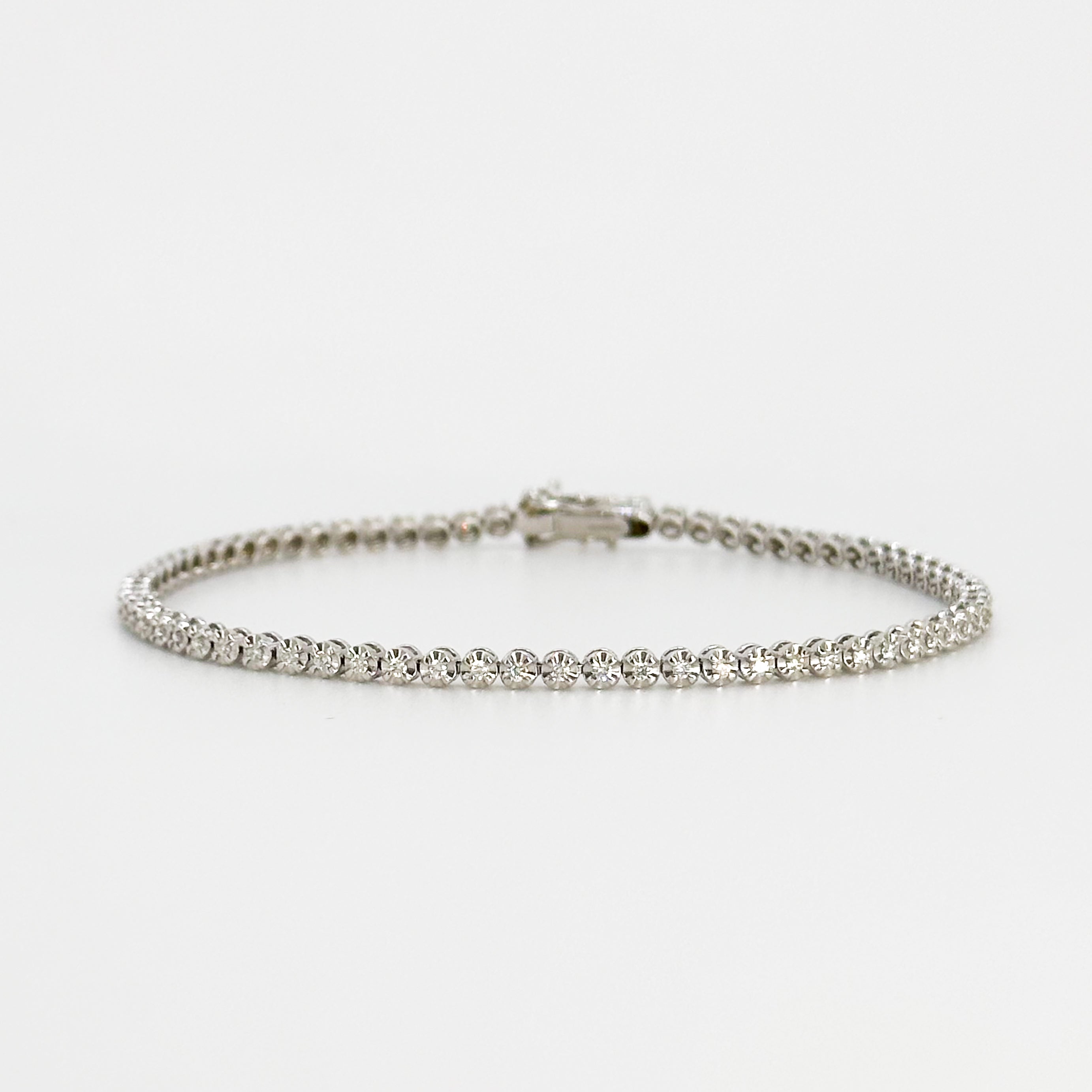 Diamond Tennis Bracelet in White Gold