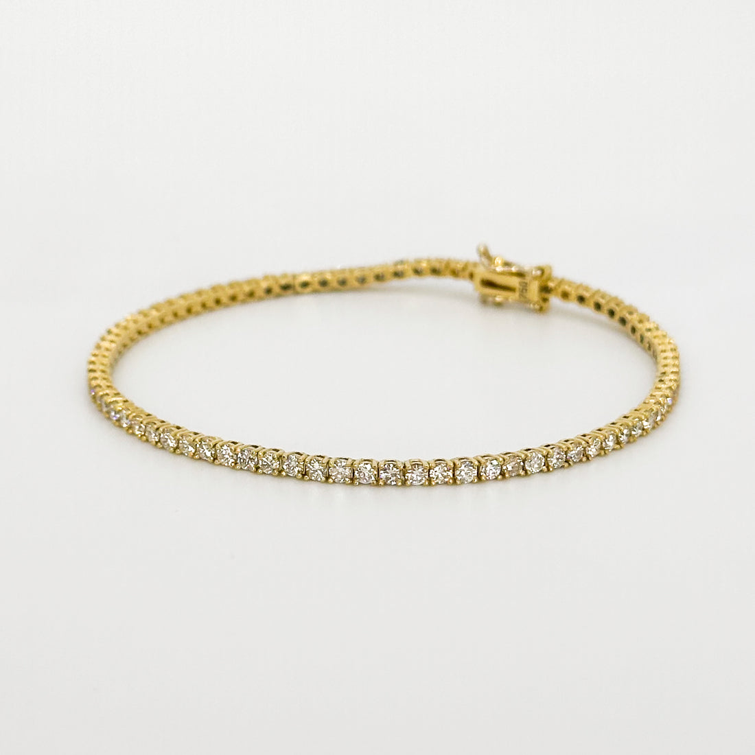 3.01ct Diamond Tennis Bracelet in Yellow Gold