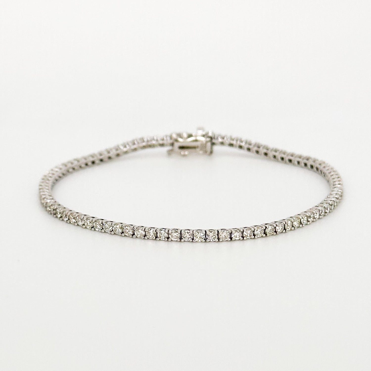 2.71ct Diamond Tennis Bracelet in White Gold