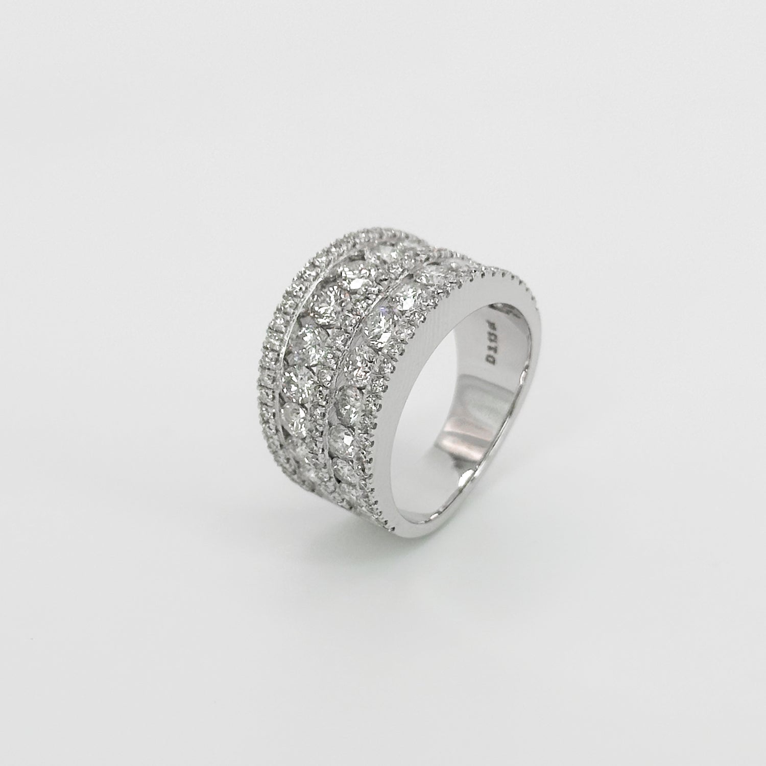 Diamond Dress Ring in White Gold