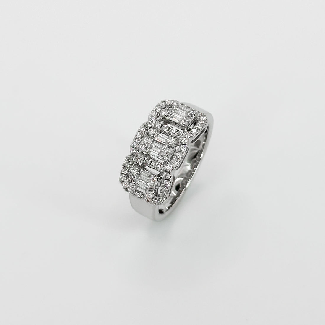 Diamond Cluster Ring in White Gold