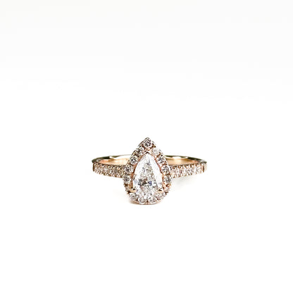 0.60ct Pear Shape Diamond Ring