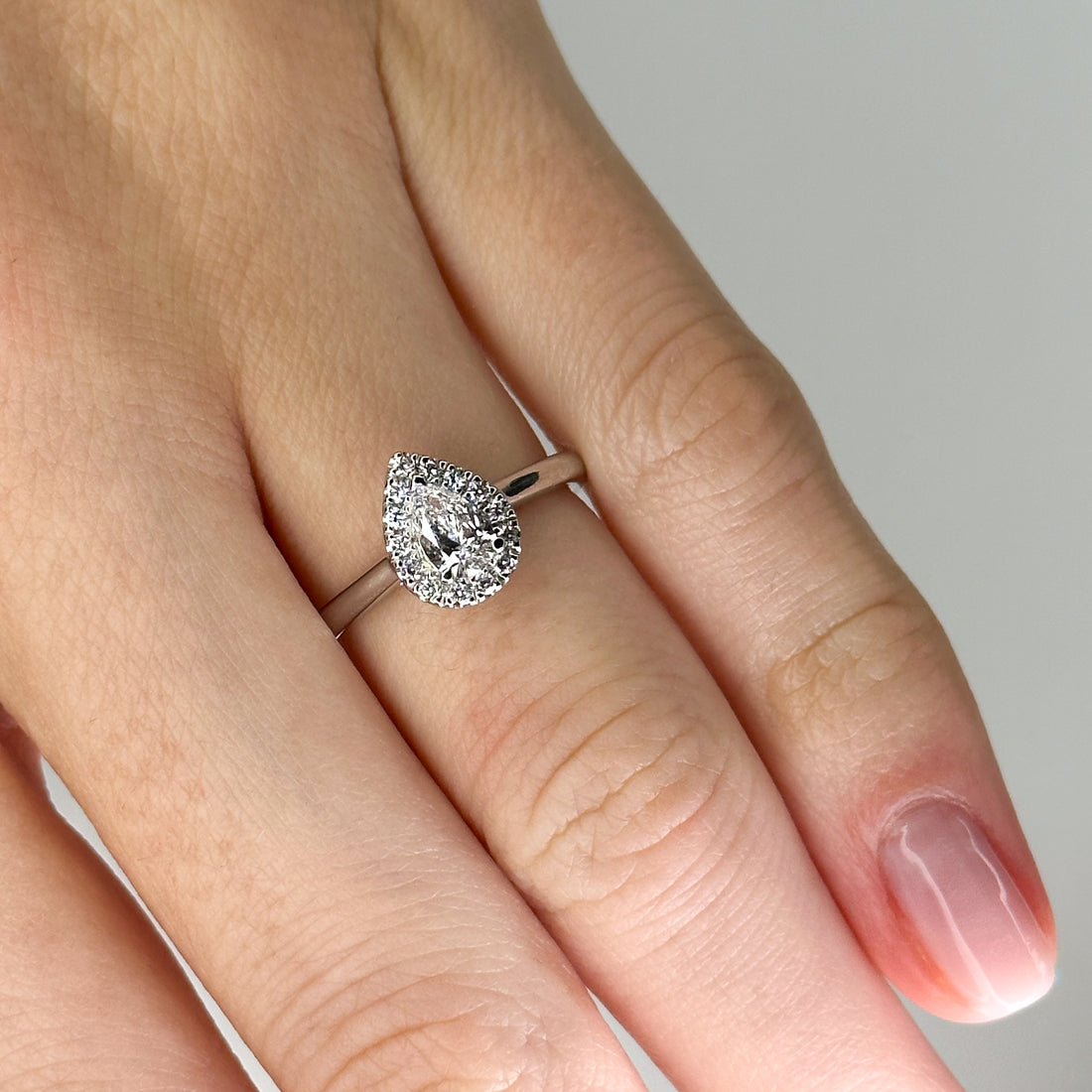 0.31ct Pear Shape Diamond Ring