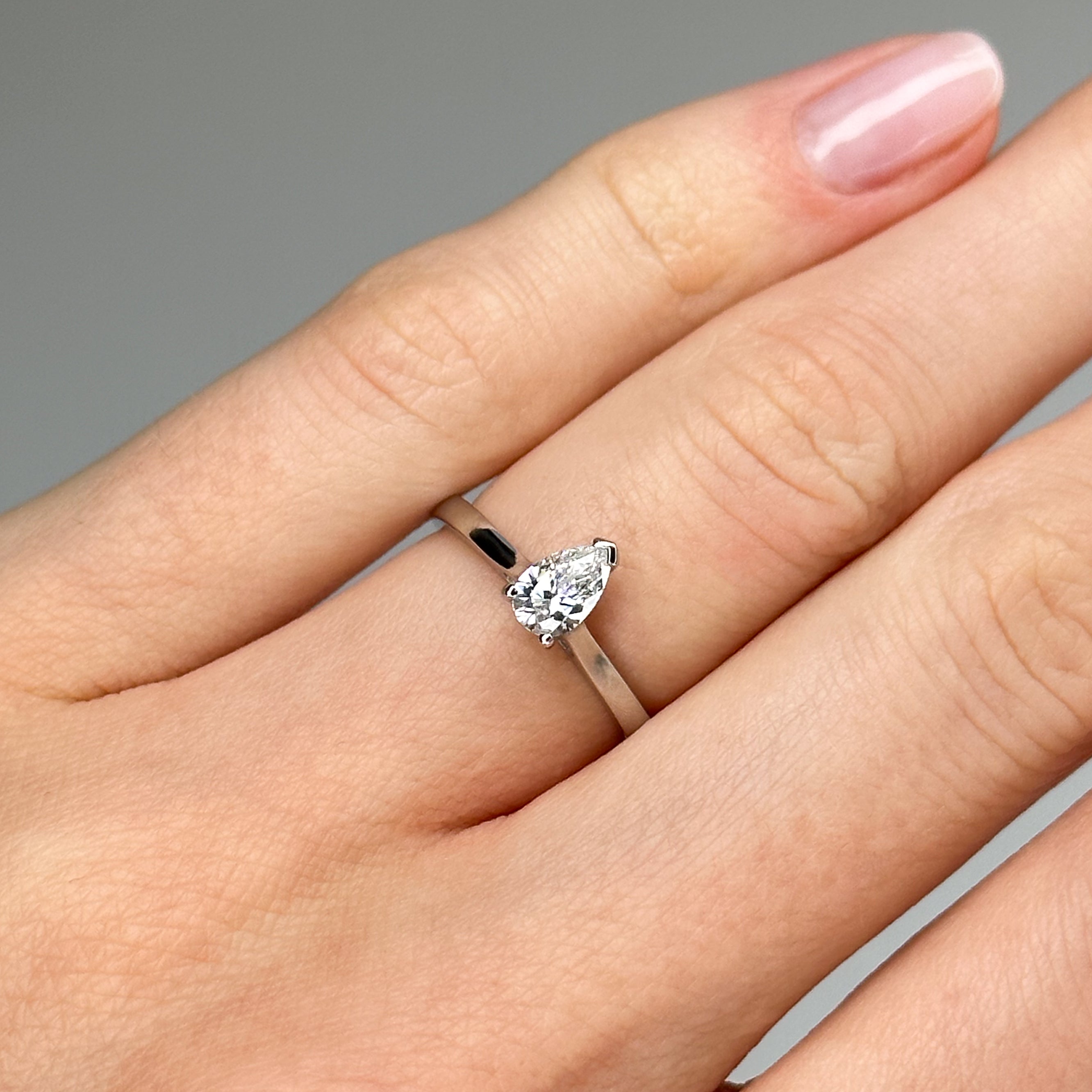 0.40ct Pear Shape Diamond Ring