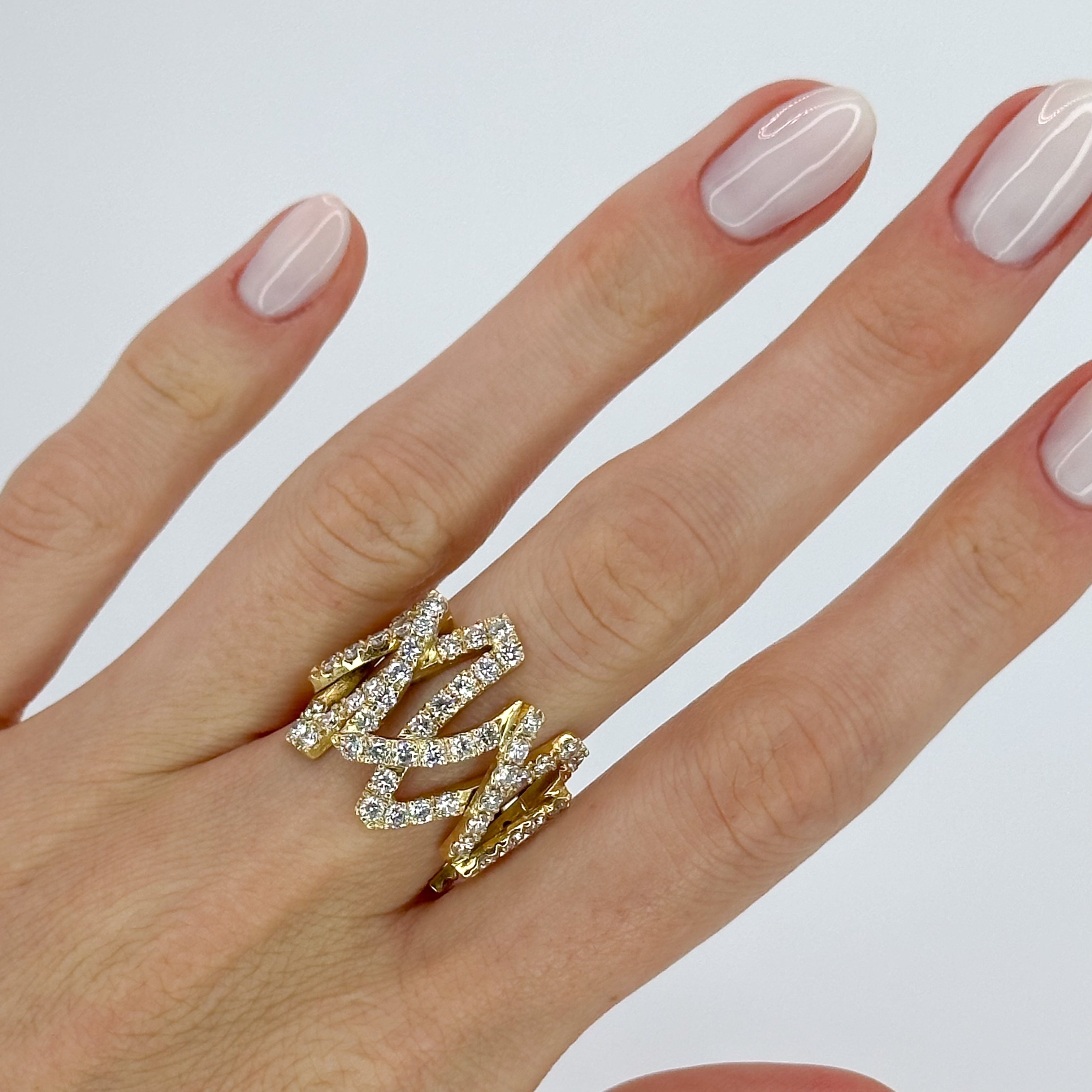 Yellow Gold Fancy  Diamond Ring