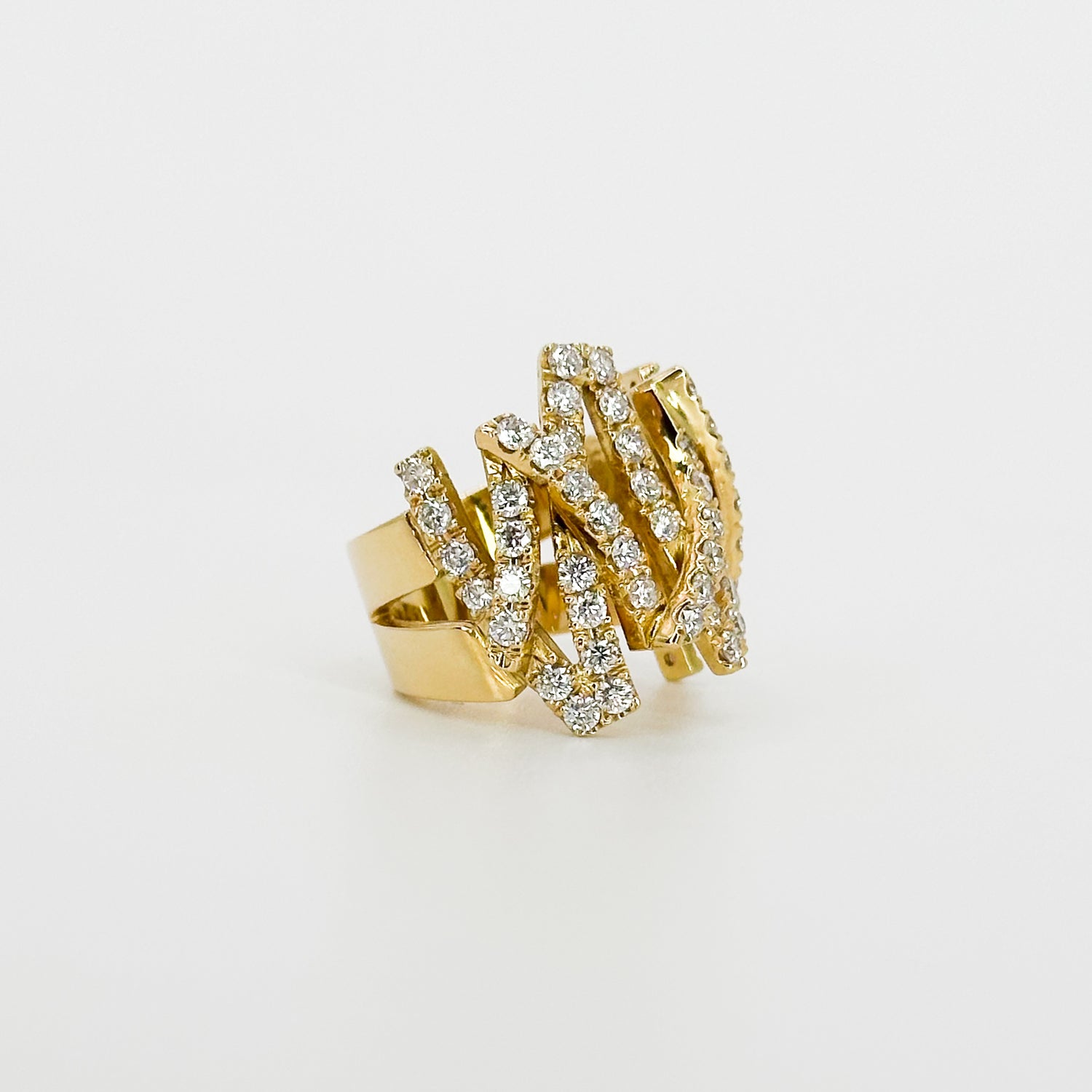 Yellow Gold Fancy  Diamond Ring