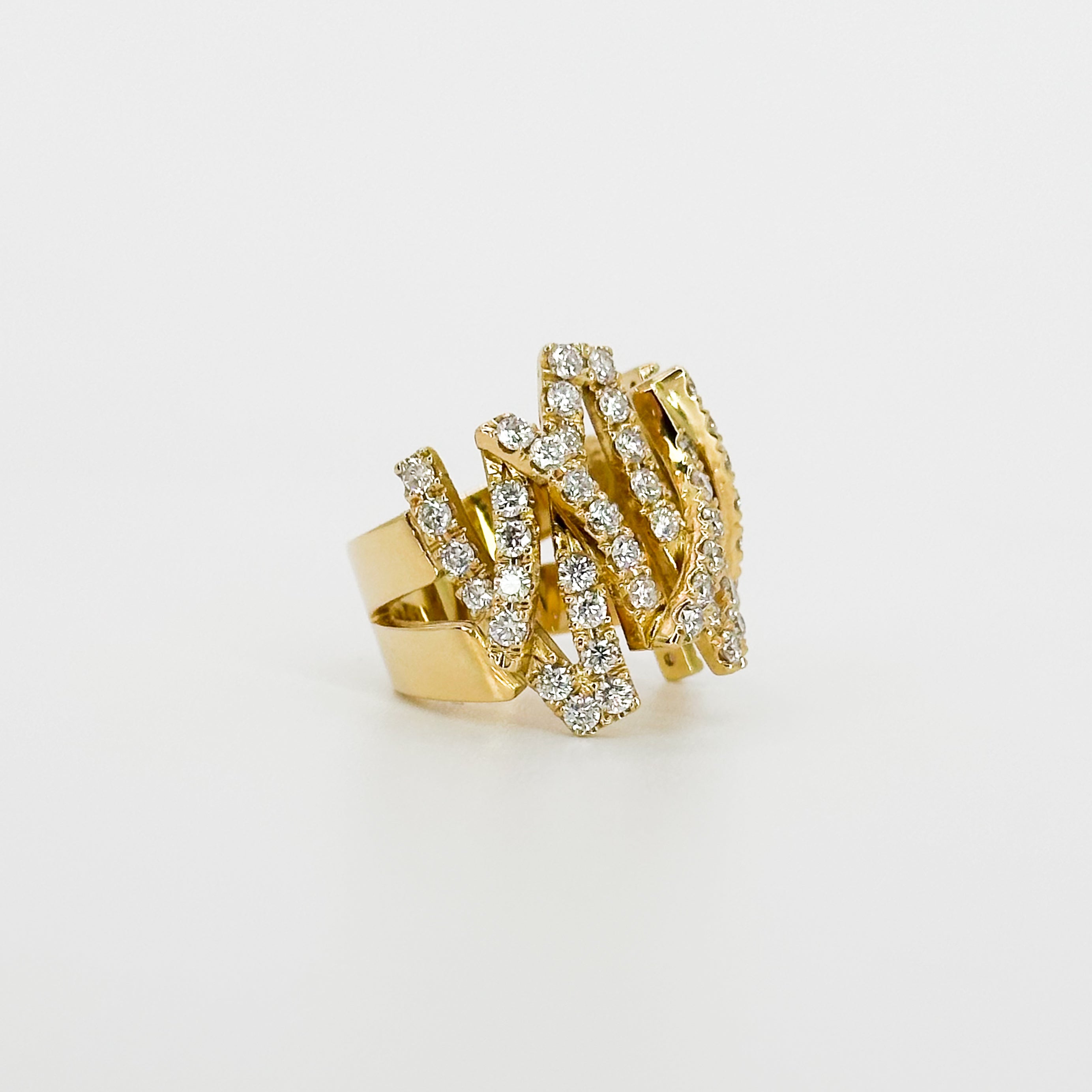 Yellow Gold Fancy  Diamond Ring