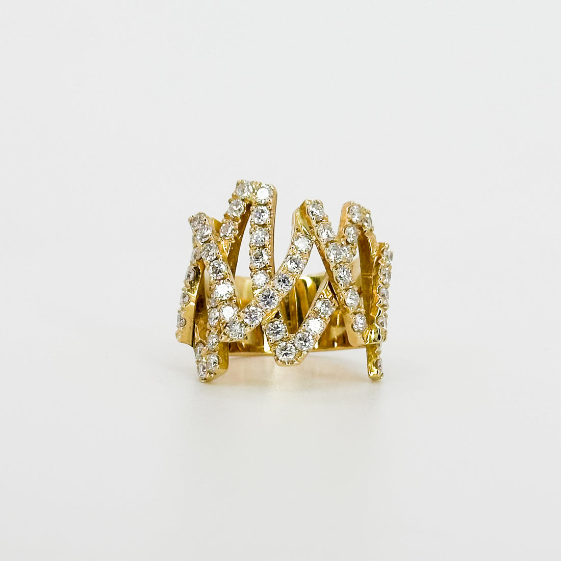 Yellow Gold Fancy  Diamond Ring