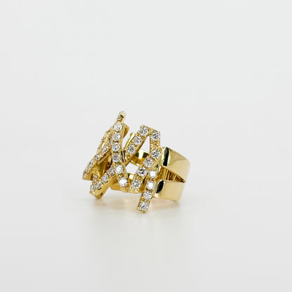 Yellow Gold Fancy  Diamond Ring