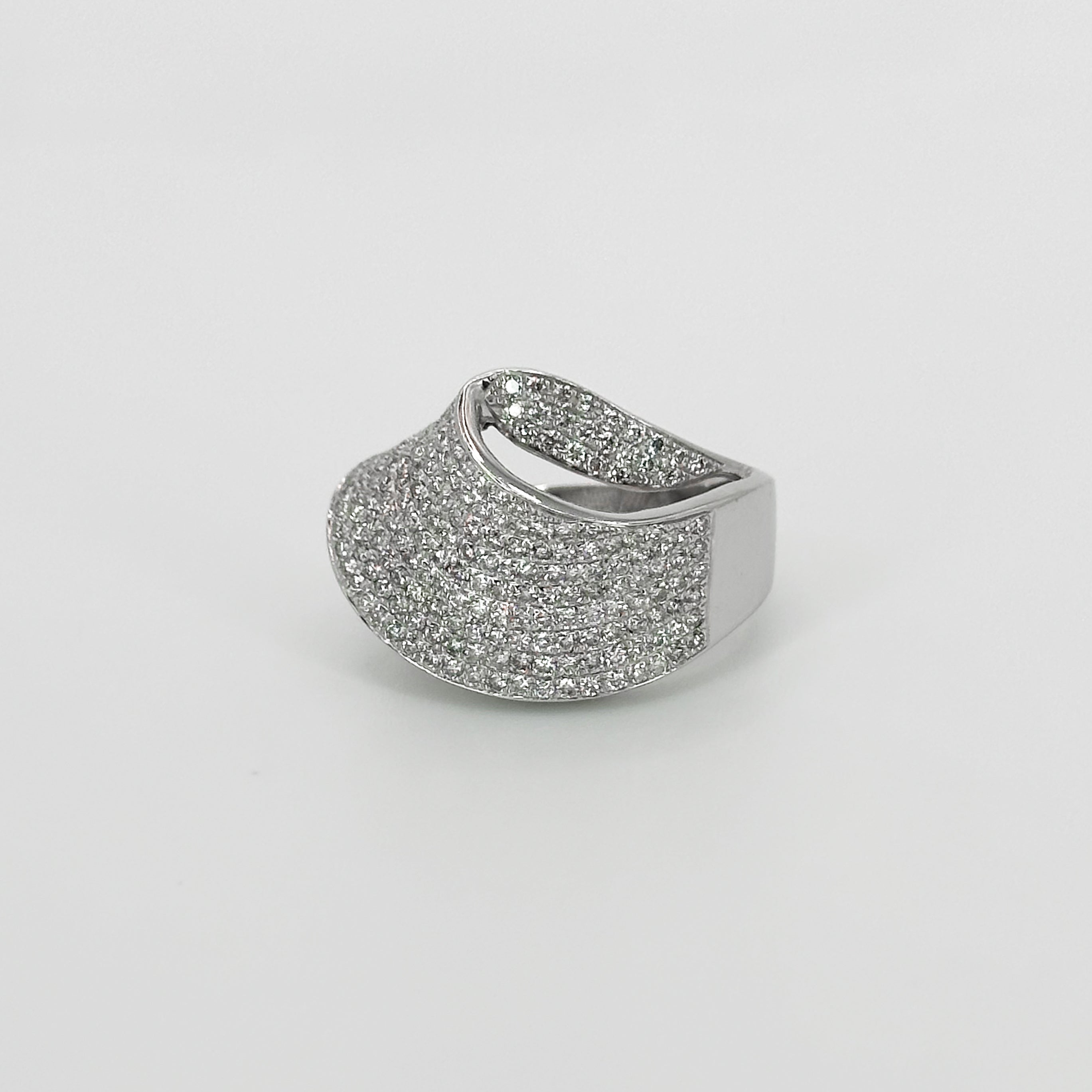 Diamond Dress Ring in White Gold