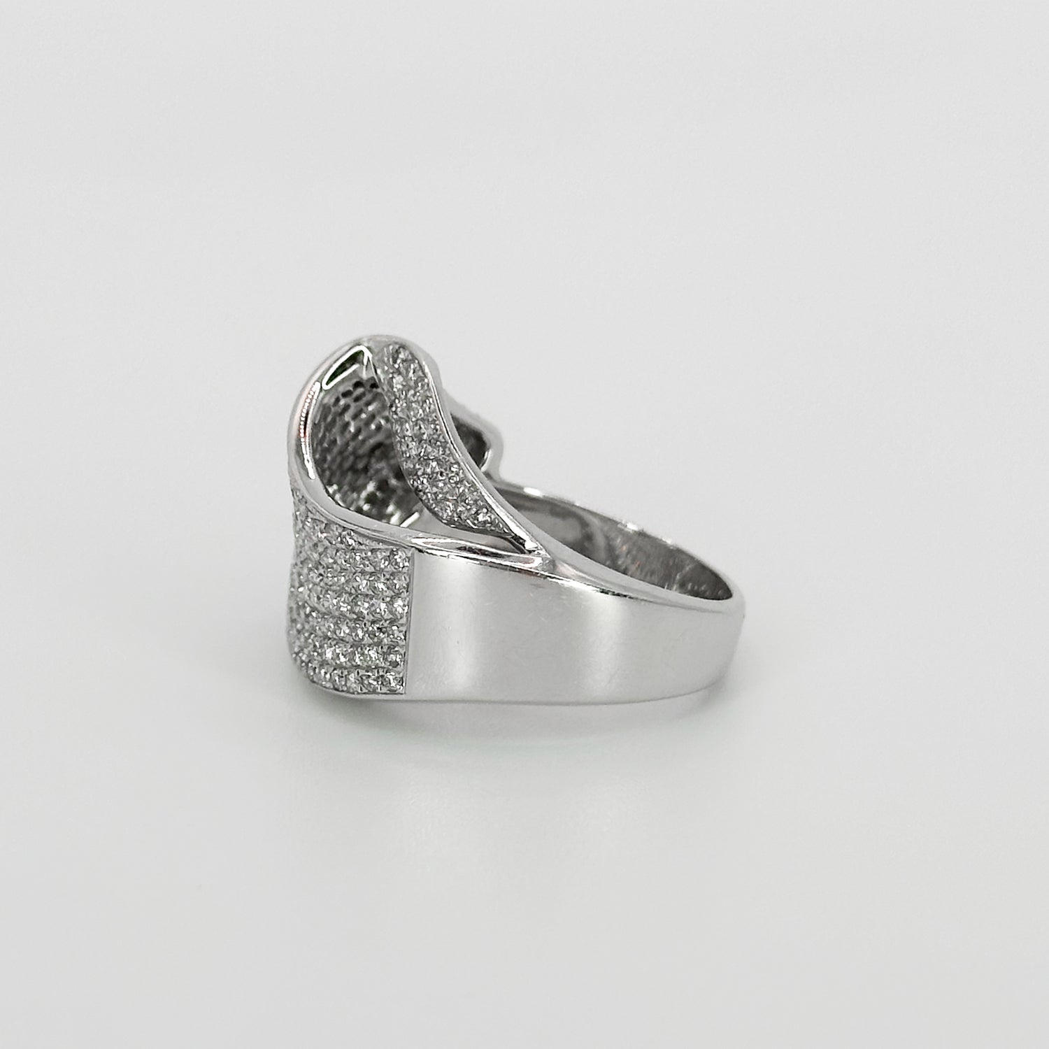 Diamond Dress Ring in White Gold