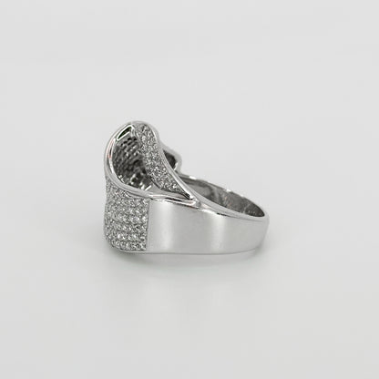 Diamond Dress Ring in White Gold