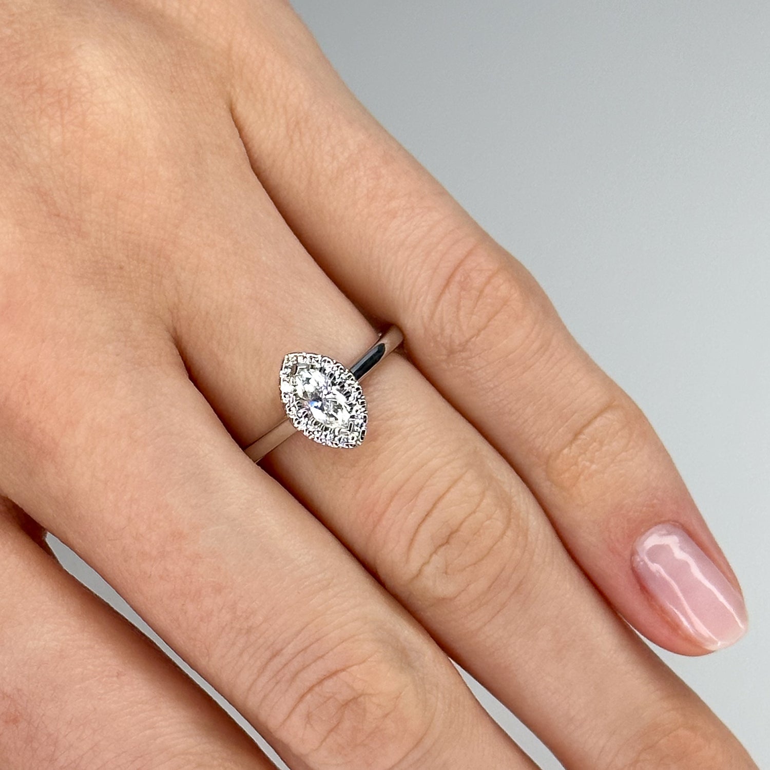 0.33ct Marquise Cut Diamond Ring