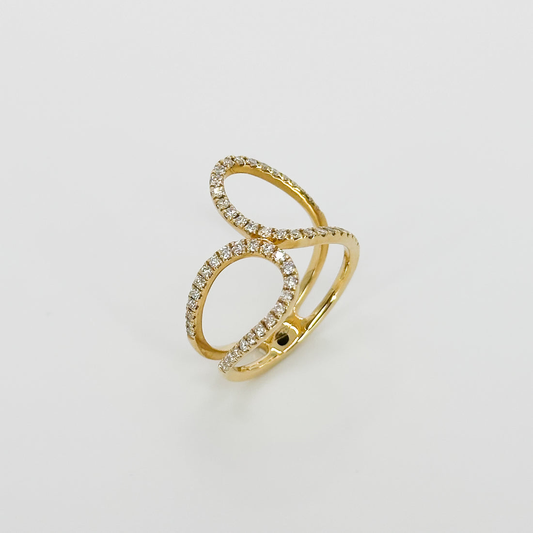 Yellow Gold Fancy Ring with Diamonds