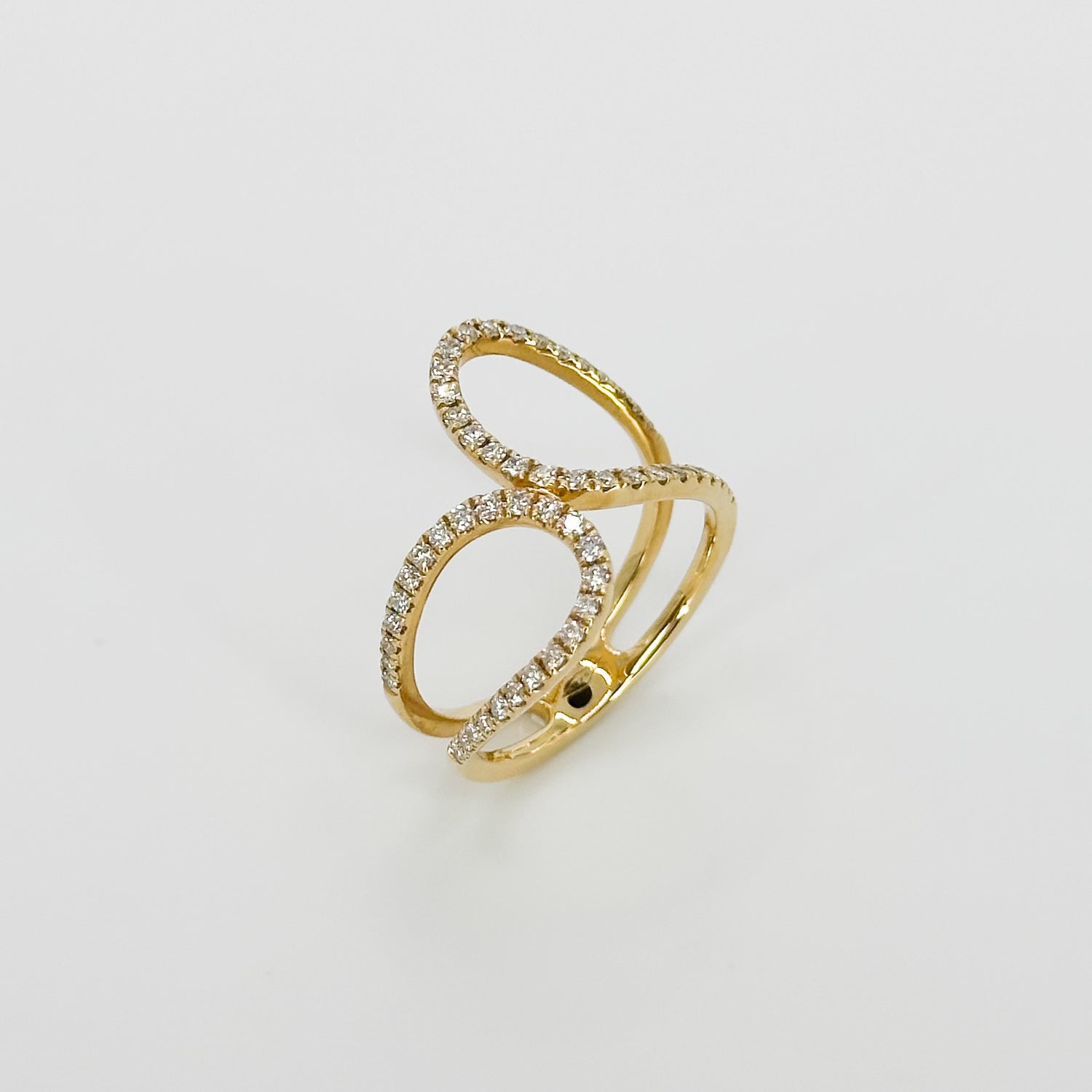 Yellow Gold Fancy Ring with Diamonds