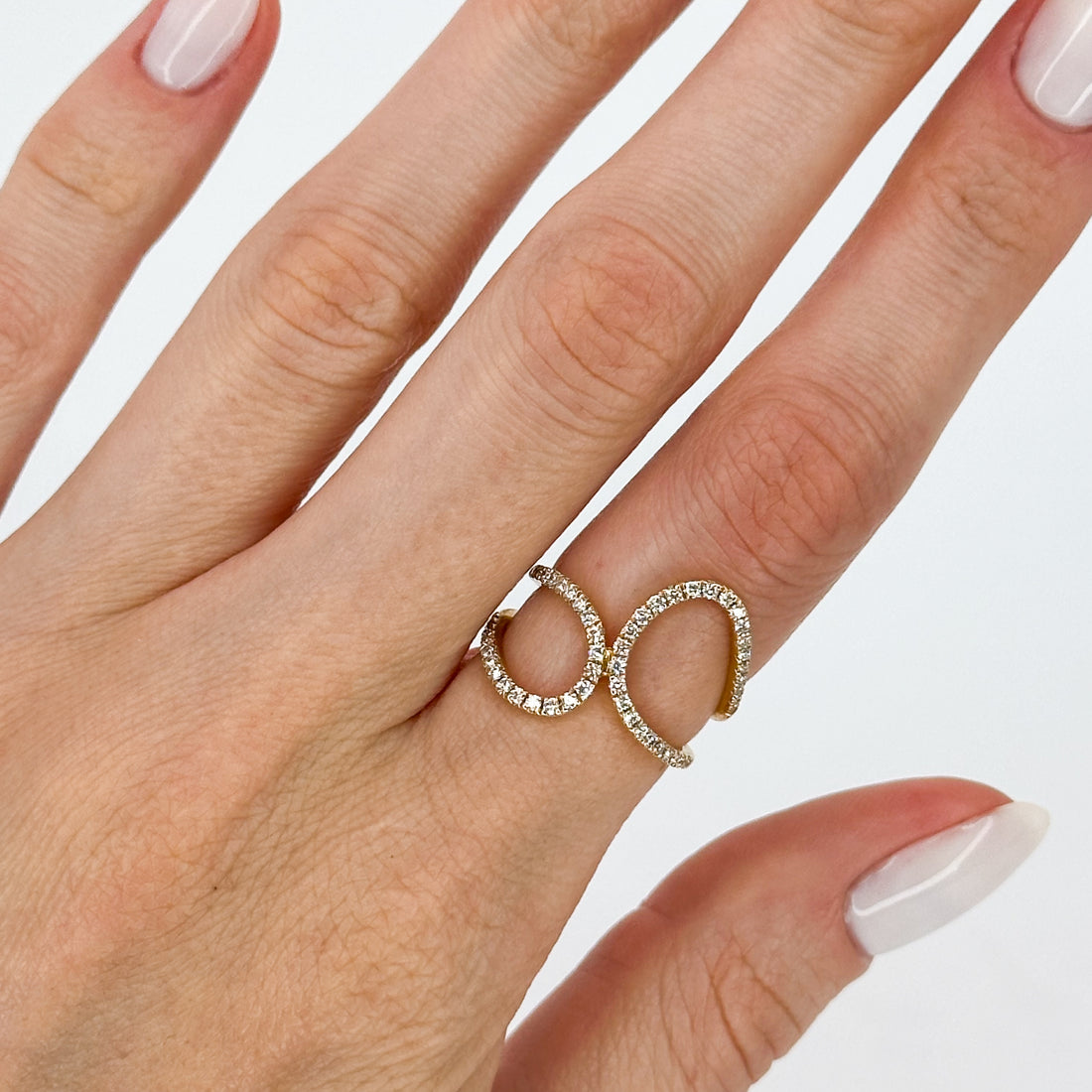 Yellow Gold Fancy Ring with Diamonds