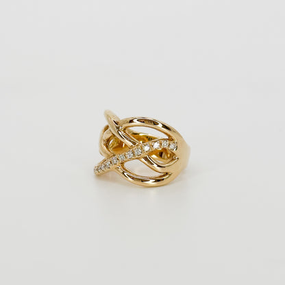 Yellow Gold Ring with Diamonds