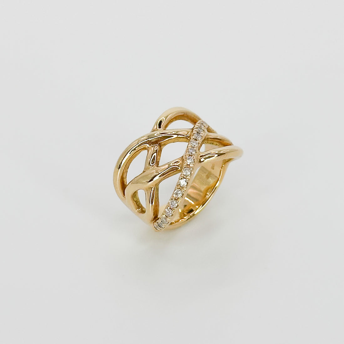 Yellow Gold Ring with Diamonds