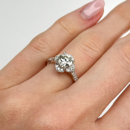 1.20ct Round Cut Diamond Platinum Ring