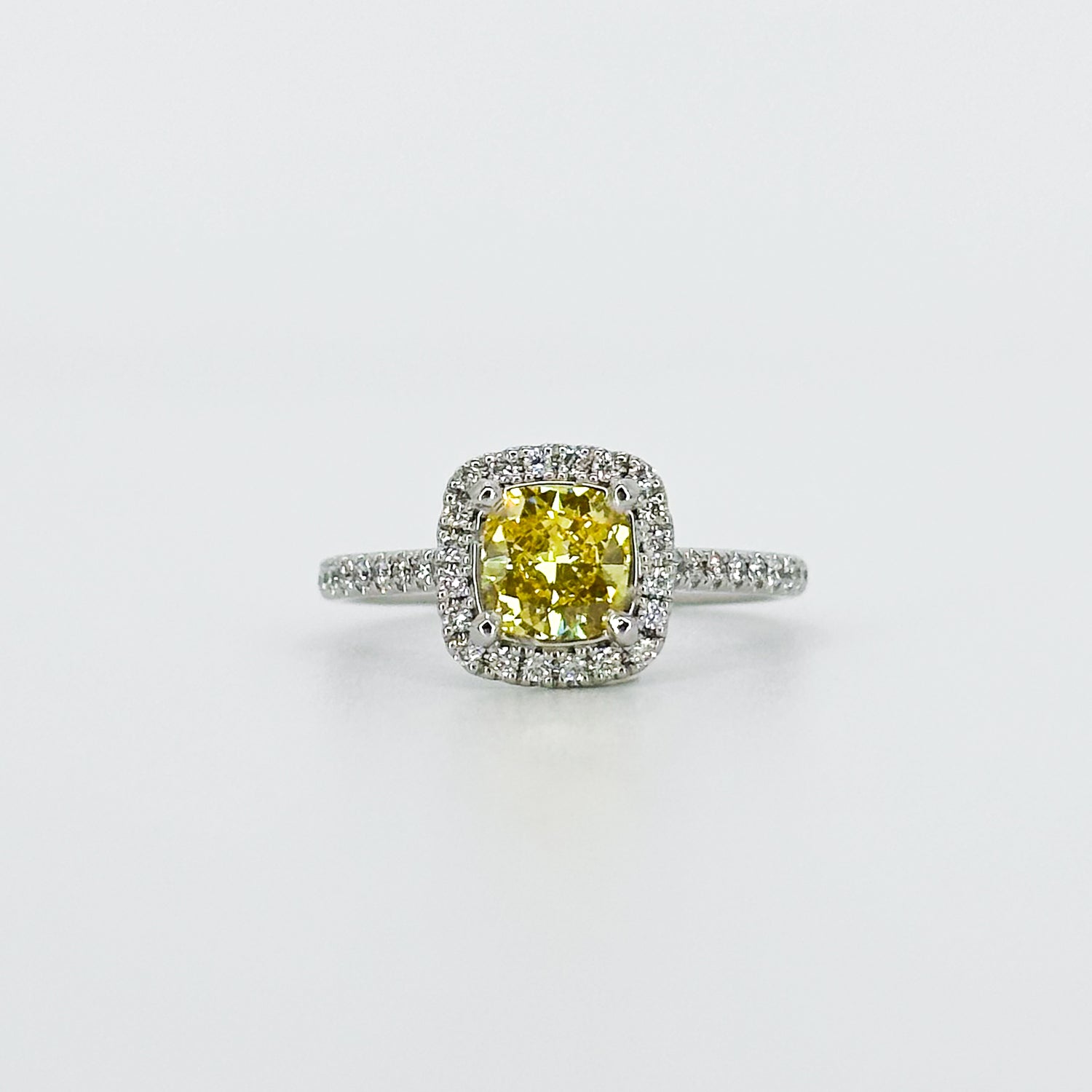 1.00ct Lab-Grown Fancy Yellow Diamond Ring